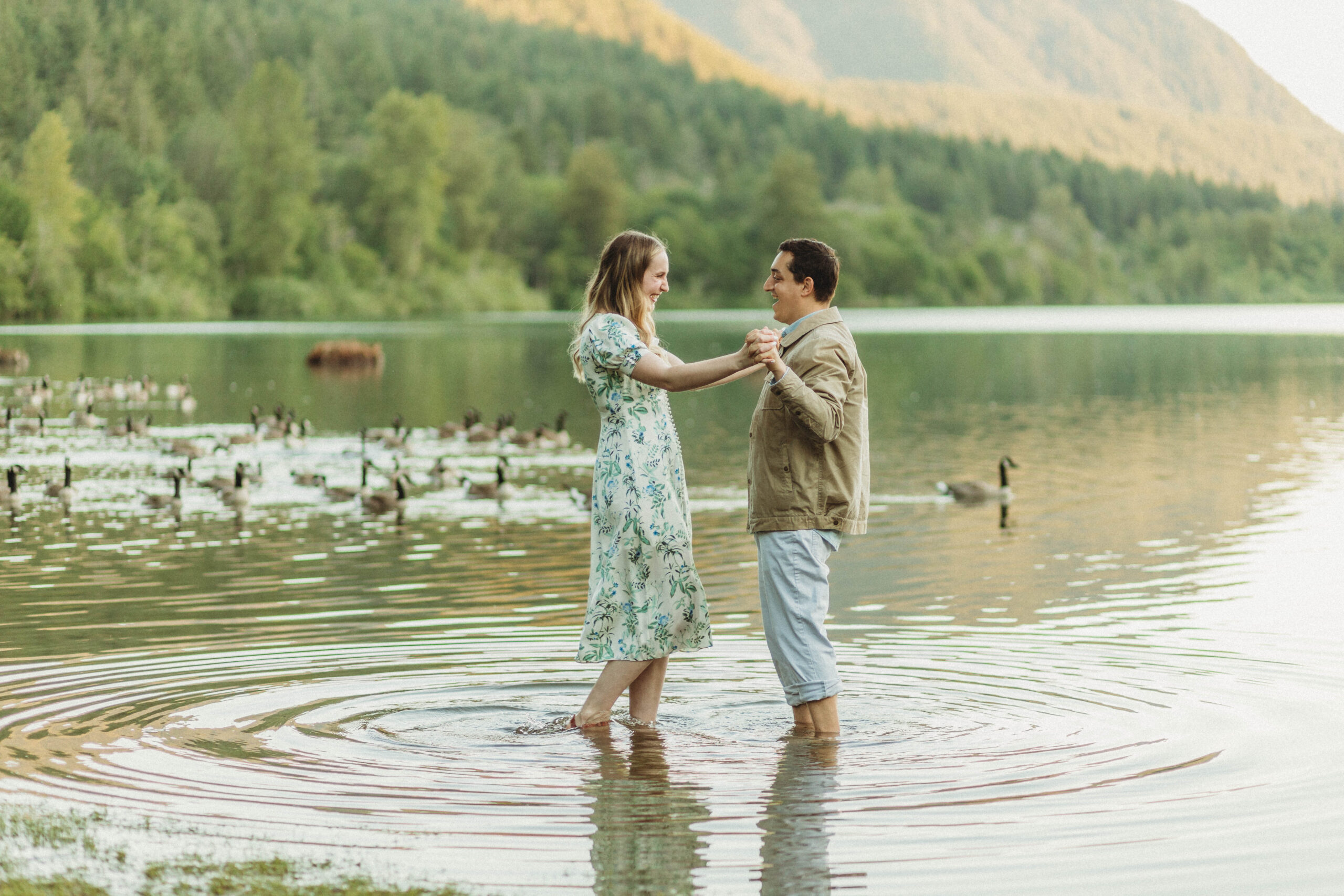 Romantic Engagement Session at Rattlesnake Lake